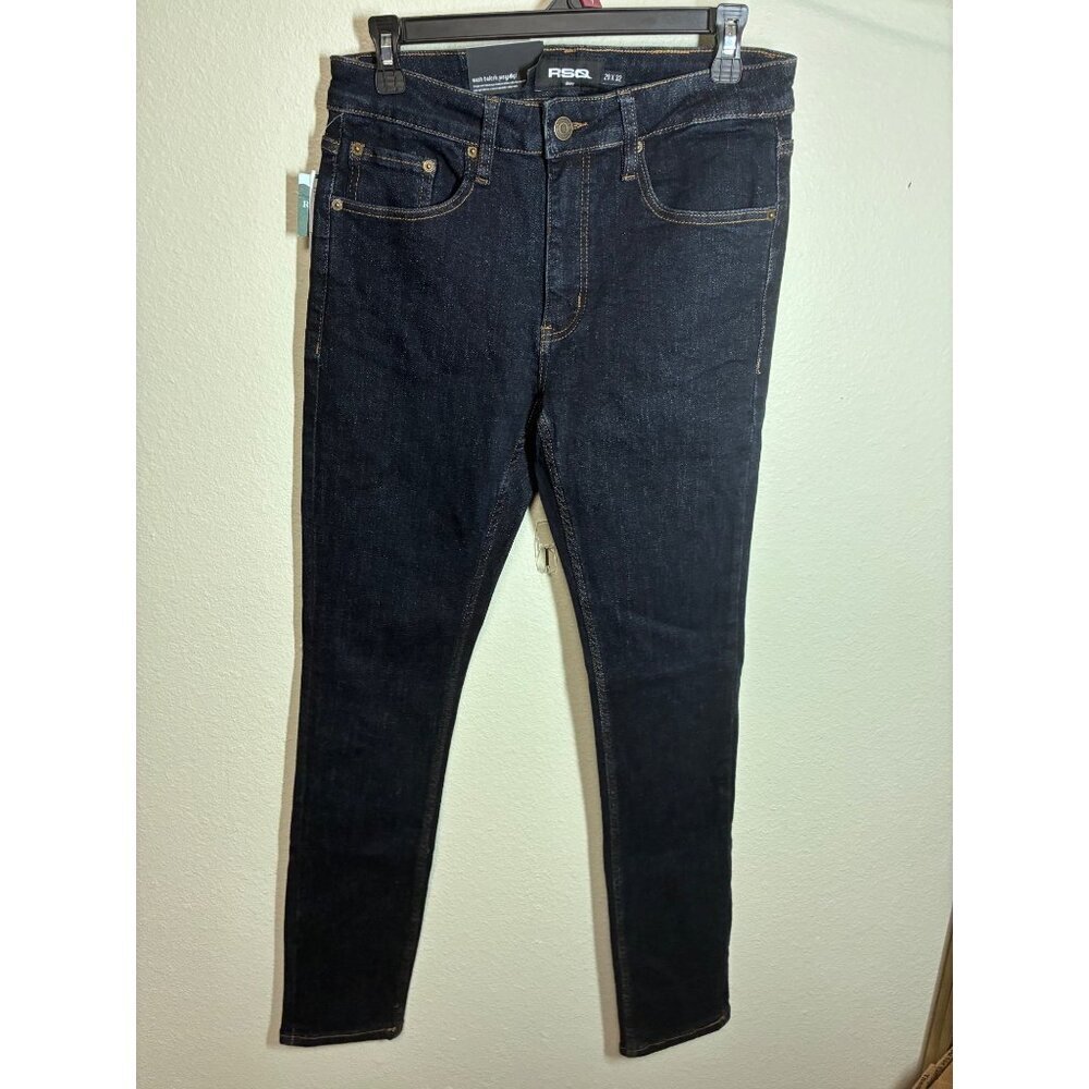NWT RSQ Denim Blue Jeans Skinny Dark Wash Men's Size 29x32
